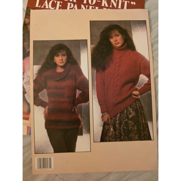 5 Leisure Arts Pattern Books Knit Argyle Sweater Hat Scarf - Picture 8 of 10